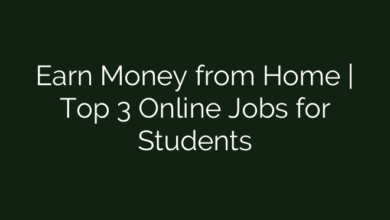 Earn Money from Home | Top 3 Online Jobs for Students
