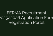 FERMA Recruitment 2025/2026 Application Form Registration Portal