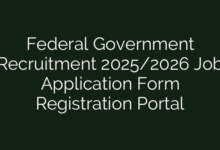 Federal Government Recruitment 2025/2026 Job Application Form Registration Portal