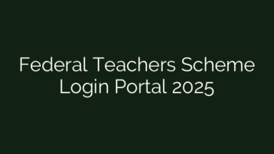 Federal Teachers Scheme Login Portal 2025