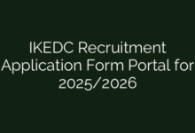 IKEDC Recruitment Application Form Portal for 2025/2026