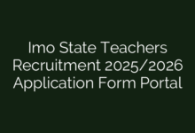 Imo State Teachers Recruitment 2025/2026 Application Form Portal
