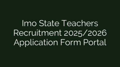 Imo State Teachers Recruitment 2025/2026 Application Form Portal