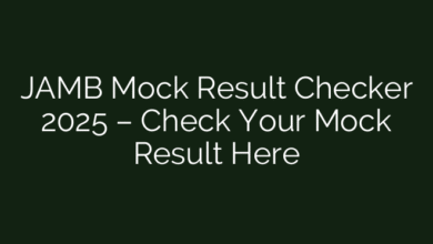 JAMB Mock Result Checker 2025 – Check Your Mock Result Here