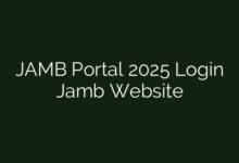 JAMB Portal 2025 Login  Jamb Website