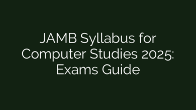 JAMB Syllabus for Computer Studies 2025: Exams Guide