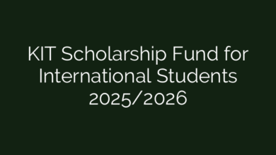 KIT Scholarship Fund for International Students 2025/2026