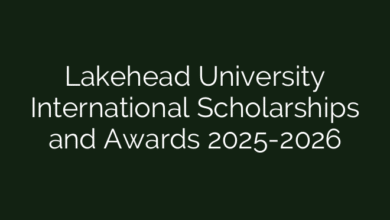 Lakehead University International Scholarships and Awards 2025-2026