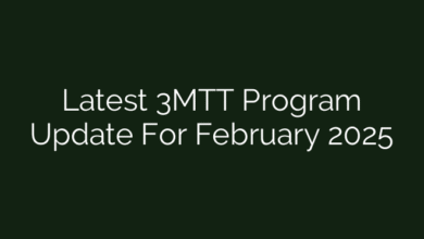 Latest 3MTT Program Update For February 2025