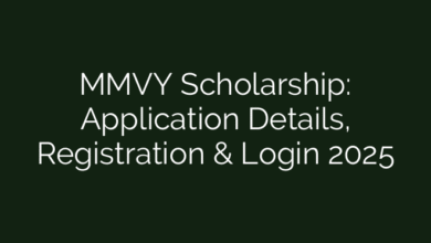 MMVY Scholarship: Application Details, Registration & Login 2025