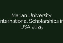 Marian University International Scholarships in USA 2025