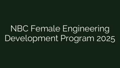 NBC Female Engineering Development Program 2025
