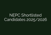NEPC Shortlisted Candidates 2025/2026