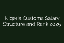 Nigeria Customs Salary Structure and Rank 2025