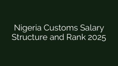 Nigeria Customs Salary Structure and Rank 2025