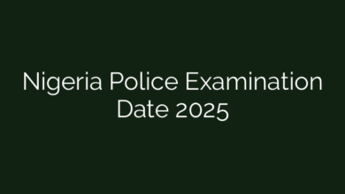 Nigeria Police Examination Date 2025