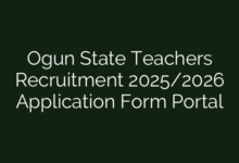 Ogun State Teachers Recruitment 2025/2026 Application Form Portal