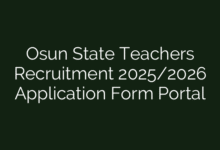 Osun State Teachers Recruitment 2025/2026 Application Form Portal