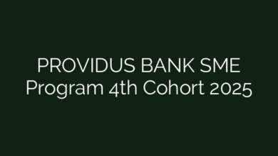 PROVIDUS BANK SME Program 4th Cohort 2025