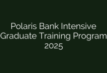 Polaris Bank Intensive Graduate Training Program 2025