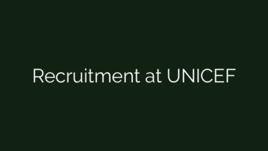 Recruitment at UNICEF