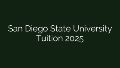 San Diego State University Tuition 2025