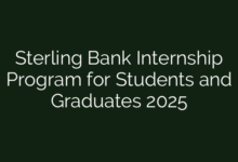 Sterling Bank Internship Program for Students and Graduates 2025