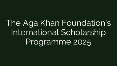 The Aga Khan Foundation’s International Scholarship Programme 2025