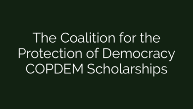 The Coalition for the Protection of Democracy COPDEM Scholarships