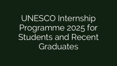 UNESCO Internship Programme 2025 for Students and Recent Graduates