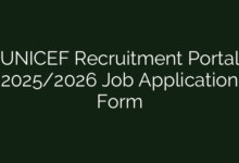 UNICEF Recruitment Portal 2025/2026 Job Application Form