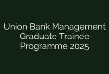 Union Bank Management Graduate Trainee Programme 2025