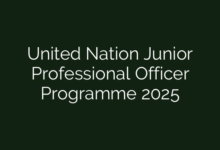 United Nation Junior Professional Officer Programme 2025