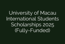 University of Macau International Students Scholarships 2025 (Fully-Funded)