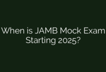 When is JAMB Mock Exam Starting 2025?