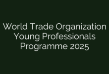 World Trade Organization Young Professionals Programme 2025