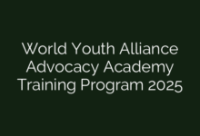 World Youth Alliance Advocacy Academy Training Program 2025