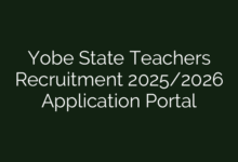 Yobe State Teachers Recruitment 2025/2026 Application Portal