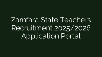 Zamfara State Teachers Recruitment 2025/2026 Application Portal