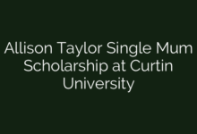 Allison Taylor Single Mum Scholarship at Curtin University