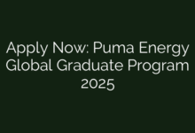 Apply Now: Puma Energy Global Graduate Program 2025