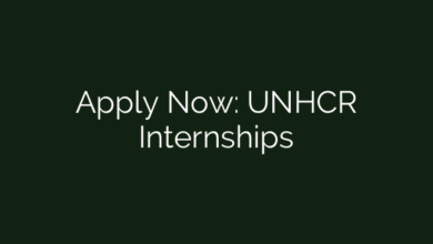 Apply Now: UNHCR Internships