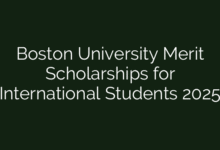 Boston University Merit Scholarships for International Students 2025
