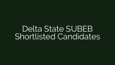 Delta State SUBEB Shortlisted Candidates