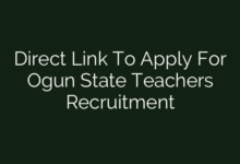 Direct Link To Apply For Ogun State Teachers Recruitment
