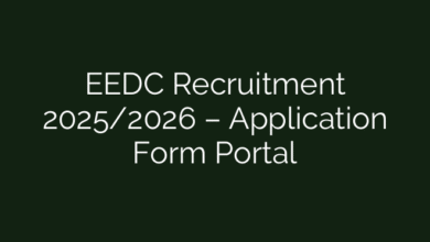 EEDC Recruitment 2025/2026 – Application Form Portal