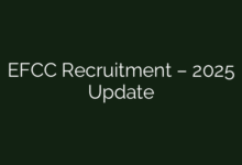 EFCC Recruitment – 2025 Update