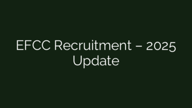 EFCC Recruitment – 2025 Update