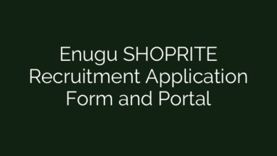 Enugu SHOPRITE Recruitment Application Form and Portal