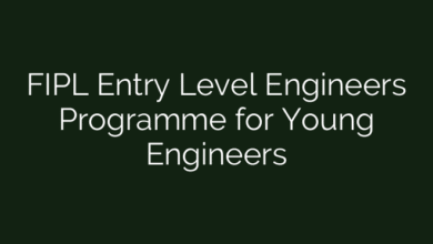FIPL Entry Level Engineers Programme for Young Engineers